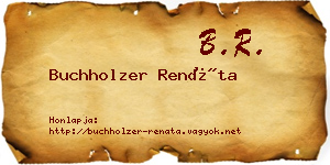 Buchholzer Renáta névjegykártya